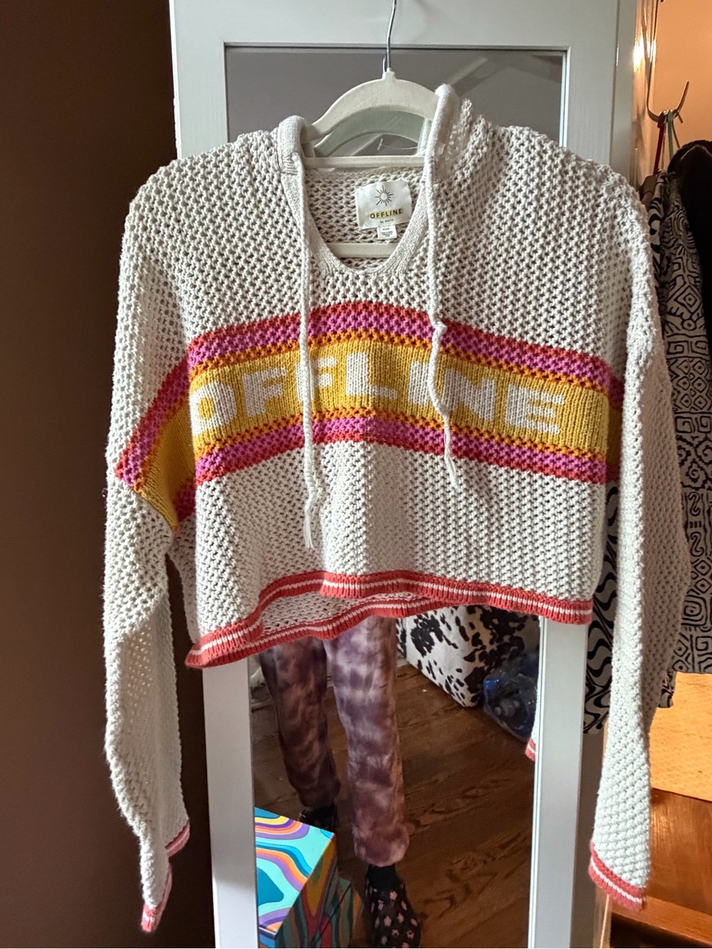 Offline by Aerie cropped sweater, NWOT-like new, great looking sweater, M